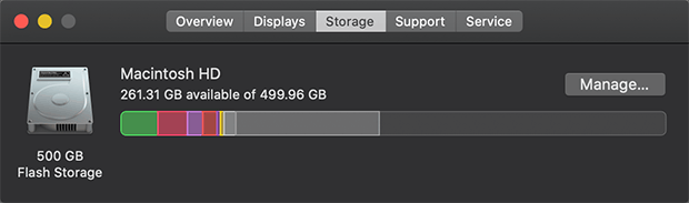 clear disk space on mac for imovie